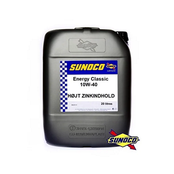 Sunoco Energy Classic 10W40 High Zinc Engine Oil 20L